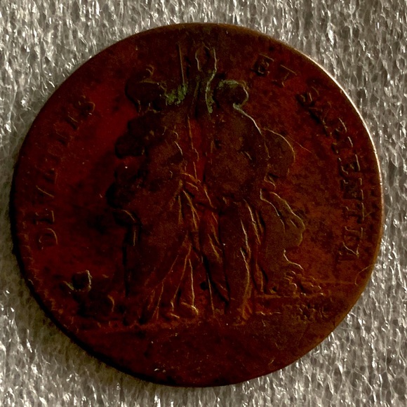 French Jeton Louis XV DIVITIS ET SAPIENTA Bronze Coin (81-I) - Picture 3 of 3